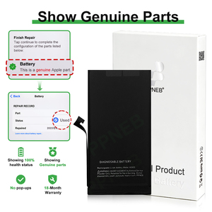 แบตเตอรี่โทรศัพท์มือถือสำหรับซ่อมแซมจากโรงงาน ไม่ต้องเชื่อม สำหรับ <span class=keywords><strong>iPhone</strong></span> แสดงผลสุขภาพแบตเตอรี่ 100% สำหรับ <span class=keywords><strong>iPhone</strong></span> 13 รับประกัน 18 เดือน - Product Image 1