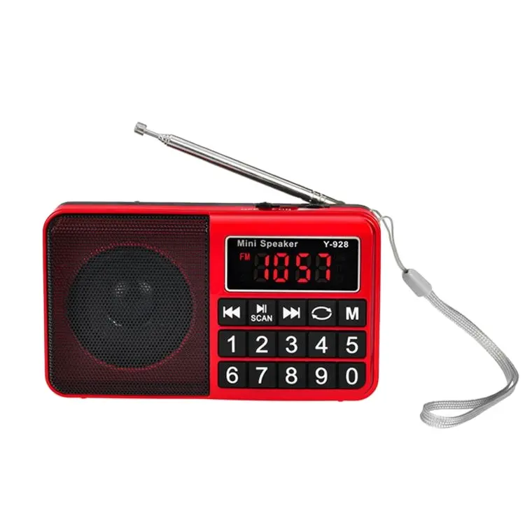 Hot portable fm radio with tf card mini radio with usb speaker Y-928