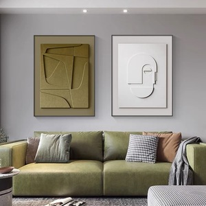 <span class=keywords><strong>Peinture</strong></span> murale de décoration de salon d'hôtel <span class=keywords><strong>peinture</strong></span> murale abstraite <span class=keywords><strong>peinture</strong></span> murale géométrique faite à la main 3d art mural sculpture sur <span class=keywords><strong>bois</strong></span> <span class=keywords><strong>peinture</strong></span> sur grès - Product Image 3