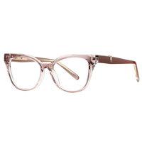Monture de lunettes optiques Partagas TR90 œil de chat avec charnières à ressort et branches anti-CP, bloquant la lumière bleue, pour femmes