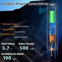 Set Obeng Elektrik Presisi 180 in 1 dengan 3 Mode Torsi dan 160 Mata Obeng Magnetik, Perangkat Perbaikan Tanpa Kabel untuk iPhone, PC, Kamera