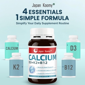 Cápsulas Premium de Calcio D3+K2+B12, Favorecen la Función Ósea y Muscular, Suplemento de Calcio D3+K2+B12 - Product Image 3