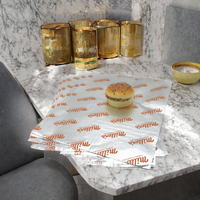 Feuille de sandwich laminée double face en nid d'abeille imprimée sur mesure en feuille d'aluminium de qualité alimentaire pour emballage de hamburger