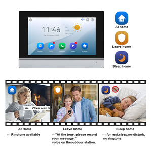 Caméra de <span class=keywords><strong>sonnette</strong></span> WiFi avec écran numérique haute définition de 7 pouces, réduction du <span class=keywords><strong>bruit</strong></span> numérique, images nettes, vidéophone pour une communication claire - Product Image 4