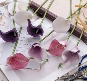 Mini fleurs artificielles <span class=keywords><strong>de</strong></span> calla pour bouquets DIY, décoration <span class=keywords><strong>de</strong></span> table pour la maison, les mariages et les fêtes - Product Image 3