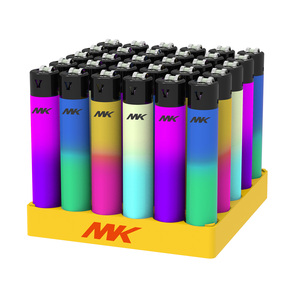 Venta caliente clásico Flint encendedores Feuerzeug fumar logotipo personalizado cocina llama encendedor de cigarrillos Delgado a granel encendedores de gran tamaño - Product Image 1