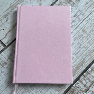 Quaderno in velluto A5 con copertina rigida personalizzabile con Anti spurgo attraverso pagine a righe punteggiate vuote come regalo per damigella d'onore - Product Image 5