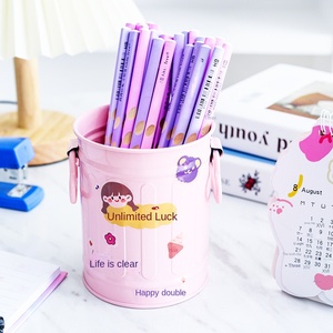 Pot bunga siswa, kapasitas besar DIY kreatif silinder pena pemegang multi-fungsi penyimpanan Desktop ember pot bunga - Product Image 5