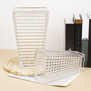 Оптовая продажа, качественные стеклянные вазы, используемые для украшения интерьера гостиной, простые Стильные стеклянные вазы - Product Image 6