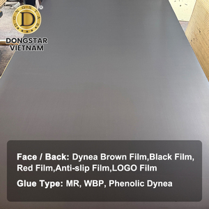 Panneau de contreplaqué filmé en peuplier blanchi 18 mm, haute résistance, pour la construction, avec âme en caoutchouc - Product Image 4