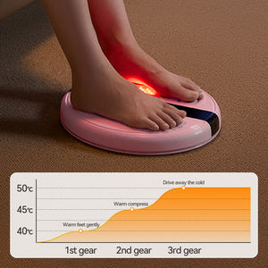 Electric Vibrating Foot Leg Massager with Timing Control <b>Rechargeable</b> Battery ems Red light <b>heating</b> fatigue relief massager - Product Image 4