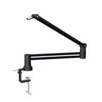 Nouveau design Heavy Duty Flexible Suspension Ciseaux Long Bras De Bureau Diffusion Microphone Bras Stand Pour Studio