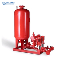 Pompe à incendie verticale multi-étages avec panneau de commande pour réservoir tampon et pompe jockey de stabilisation de pression