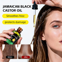 Serum Rambut Minyak Jarak Hitam untuk Memperkuat Akar Rambut 100% Organik Melembapkan Memperbaiki Kerontokan Rambut
