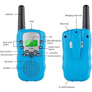 Walkie Talkie mainan anak, Walkie Talkie jarak jauh 8 KM dengan 22 Saluran - Product Image 3
