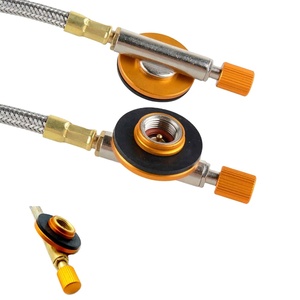 Conector de Manguera Regulador de Estufa de Gas para Exteriores, Adaptador de Estufa de Gas para Acampar, Senderismo, Quemador Portátil - Product Image 1
