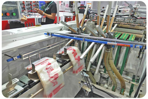 Machine automatique <span class=keywords><strong>de</strong></span> fabrication <span class=keywords><strong>de</strong></span> sacs à fermeture latérale, sacs à pain, sacs à poulet, sacs à fermeture à languette, à vendre - Product Image 5