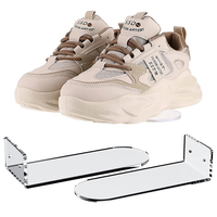 Étagère flottante murale transparente personnalisée pour chaussures Étagères de présentation en acrylique pour baskets