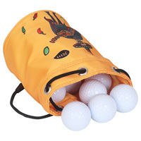 Pochette de golf personnalisable en cuir PU pour balles et tees – Accessoire de golf populaire