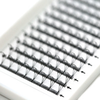 Extensions de cils synthétiques ultra-douces, style elfe, inspirées des mangas, de luxe, pour le commerce de gros international, effet réaliste et ajouré