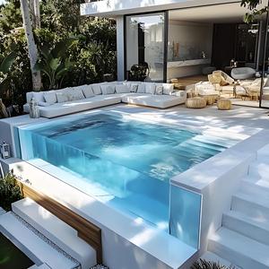 Piscina <span class=keywords><strong>de</strong></span> <span class=keywords><strong>fibra</strong></span> <span class=keywords><strong>de</strong></span> vidrio/acrílico <span class=keywords><strong>para</strong></span> nadar al aire libre Spa/piscina sin fin hecho por el fabricante <span class=keywords><strong>de</strong></span> la M-3325 - Product Image 3