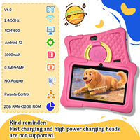 YPORANGECHENG Nouvelle tablette Android 12 7 pouces pour enfants, best-seller, 2 Go + 32 Go, processeur MTK Quad Core 1,2 GHz, 3000 mAh, Wi-Fi, 1024x600