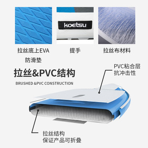 Koetsu Inflatable Kayak 3.1-4m Single Paddler Recreational PVC Canoe with Paddle - Product Image 5