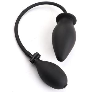 Plug anal gonflable pour jouet de masturbation-Pénis réaliste extensible-Dilatateur anal de stimulation de la prostate masculine-Bouchon arrière - Product Image 1