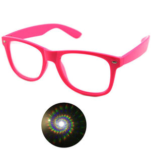 Lunettes de feu d'artifice à Diffraction <span class=keywords><strong>en</strong></span> plastique avec Logo personnalisé, pour cadeaux promotionnels avec effet <span class=keywords><strong>arc</strong></span>-<span class=keywords><strong>en</strong></span>-<span class=keywords><strong>ciel</strong></span> et cœur, vente <span class=keywords><strong>en</strong></span> gros - Product Image 2