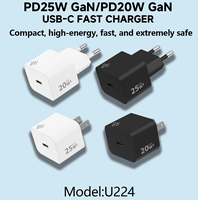 Chargeur rapide GaN Type-C PD20W/25W, chargeur de téléphone portable de voyage portable pour tous les téléphones mobiles Samsung, OEM disponible