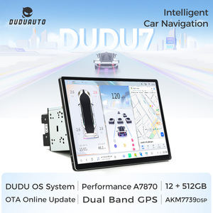 DUDUAUTO DUDU7 2 Din Carplay Android autoradio 360 gradi Rotatio lettore universale per <span class=keywords><strong>Toyota</strong></span> Kia <span class=keywords><strong>Hyundai</strong></span> - Product Image 2