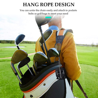 Compteur de coups de golf pour deux joueurs, enregistreur de scores, compteur de tirs manuel à cadran avec clip de chaîne, portable, personnalisable OEM