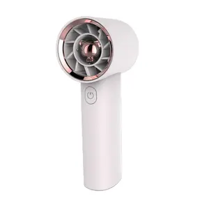 2024 New Design Private Model 1200mah Rechargeable High Speed 100 Gear Fast Speed Handheld Mini Usb Fan Wholesale