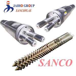 Hélice Cónica Doble CM65/132 y Cilindro para Máquina Extrusora - Product Image 2