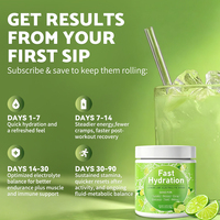 Poudre d'électrolytes instantanée, 30 portions, avec électrolytes, vitamines et zinc, hydratation naturellement rafraîchissante