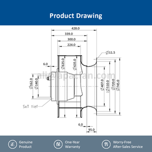 Ventilador Centrífugo de Alto Flujo de Aire Ziehl-abegg RH63M-6DK.6N.1R 130157 de Alta Eficiencia y Tecnología Avanzada para Unidades HVAC, Ventilador AHU - Product Image 5