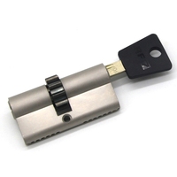 Cylindre de serrure de porte à mortaise euro 7x7 à double clé de haute sécurité 70 mm