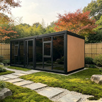 Casa Contenedor Expandible Sostenible de 20 pies con Techo Plano, Casa Móvil Modular Prefabricada para una Vida Ecológica