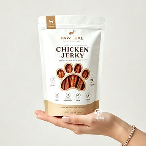 Custom Aluminum <b>Foil</b> Pet Food Packaging Bags 50g to 1kg Stand Up Zipper Pouch <b>Window</b> Digital Printing OEM - Product Image 5