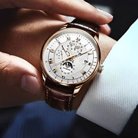 Montre de luxe étanche pour homme avec logo, lumineuse et dateurée, idéale pour les affaires