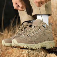 Nouveaux sports de plein air pour hommes chaussures de randonnée à la cheville bottes tactiques et de terrain avec semelle extérieure en caoutchouc et EVA pour le camping