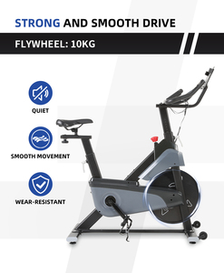<span class=keywords><strong>Bicicleta</strong></span> Estática de Interior para Uso Doméstico <span class=keywords><strong>con</strong></span> Resistencia Magnética de Pulso Manual, <span class=keywords><strong>Bicicleta</strong></span> de Spinning <span class=keywords><strong>con</strong></span> Volante de Inercia de 10 kg para Uso en Interiores - Product Image 3