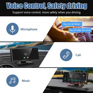 Universal 10.26 inci Layar Sentuh Nirkabel <span class=keywords><strong>Android</strong></span> Auto Dashcam Navigasi GPS 4k 1080p Dual Lens Dash <span class=keywords><strong>Cam</strong></span> Carplay - Product Image 5