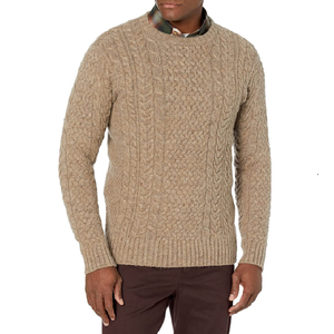 OEM Customized Logo Multicolor Pullover Long Sleeve <b>100</b>% Cotton Winter Knitwear Crew Neck Men Designer Jacquard Sweater From BD - Product Image 5