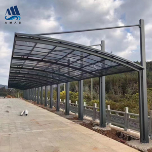 Abri d'extérieur en aluminium en Polycarbonate, abri de port en forme de M pour Garage et maison - Product Image 2