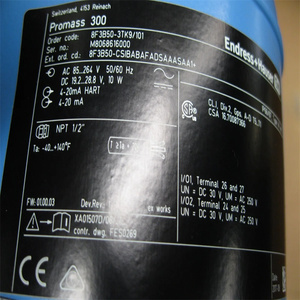 Endress +Hauser 8F3B50-CSIBABAFADSAAASAA1 Medidor de Flujo Másico Coriolis, Controlador de Flujo Másico - Product Image 4