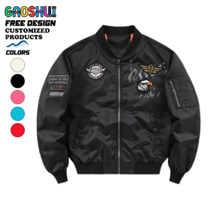 OEM Casual Slim-fit Pilot <strong>Jacket</strong> for Men with Stand Collar Korean Style <strong>Waterproof</strong> <strong>Thin</strong> for Daily Streetwear Outdoor Sports - Product Image 1