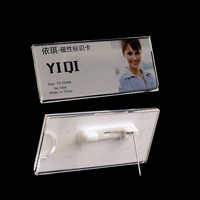 Insigne de titre de poste en PVC réutilisable personnalisé médecins infirmières étudiant enseignant sublimation insigne nominatif en plastique vierge avec épingle