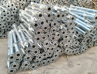 Support solaire vis de terre zinc ancre vis pile