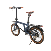 Vélo électrique pliable Naicisports 20 pouces en fibre de carbone avec batterie au lithium pour les trajets urbains et professionnels, capteur de couple, chaîne KMC, 7 vitesses